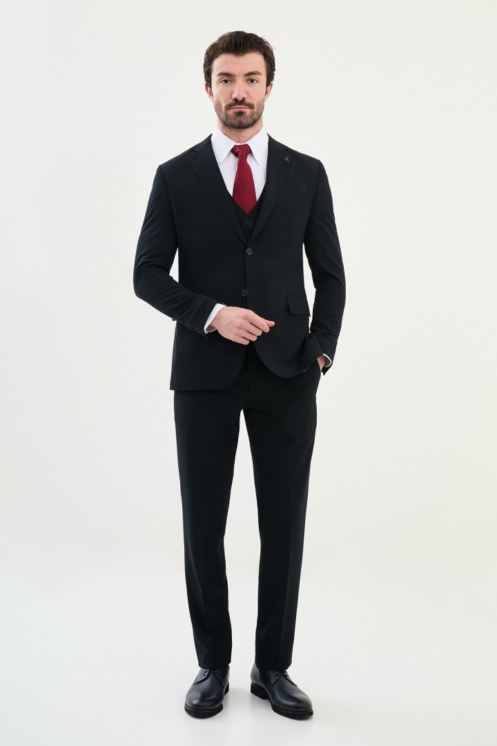 Dark Navy Blue Classic Men's Suit