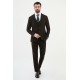 Dark Brown Color Classic Wool Men's Suit