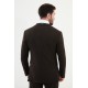 Dark Brown Color Classic Wool Men's Suit