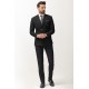 Black Color Double Breasted Design Classic Men's Suit