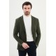 Khaki Color Hanging Pocket Design Casual Men's Blazer
