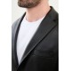 Black Color Classic Men's Leather Blazer
