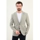Khaki Color Hanging Pocket Casual Men's Blazer
