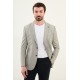 Khaki Color Hanging Pocket Casual Men's Blazer