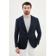 Dark Blue Color Single Button Classic Men's Blazer
