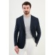 Dark Blue Color Single Button Classic Men's Blazer