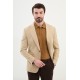 Beige Color Single Button Classic Men's Blazer