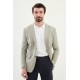 Khaki Color Casual Linen Men's Blazer