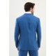 Indigo Color Hanging Pocket Design Casual Men's Linen Blazer