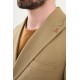 Khaki Color Casual Men's Seersucker Double Breasted Suit