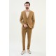 Camel Color Seersucker Fabric Casual Men's Blazer