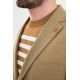 Khaki Color Seersucker Fabric Casual Men's Blazer