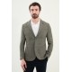 Khaki Color Casual Men's Linen Blazer