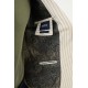 Khaki Color Casual Men's Linen Striped Blazer