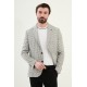 Black Color Casual Houndstooth Pattern Men's Blazer