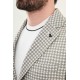Black Color Casual Houndstooth Pattern Men's Blazer