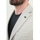 Grey Color Casual Houndstooth Pattern Men's Blazer