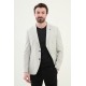 Grey Color Casual Houndstooth Pattern Men's Blazer