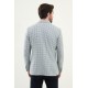 Dark Blue Color Casual Houndstooth Pattern Men's Blazer