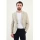 Khaki Color Casual Houndstooth Pattern Men's Blazer