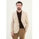 Beige Color Casual Houndstooth Pattern Men's Blazer