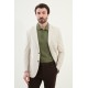 Beige Color Check Pattern Design Casual Men's Blazer