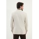 Beige Color Check Pattern Design Casual Men's Blazer