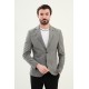 Black Color Casual Linen Men's Blazer