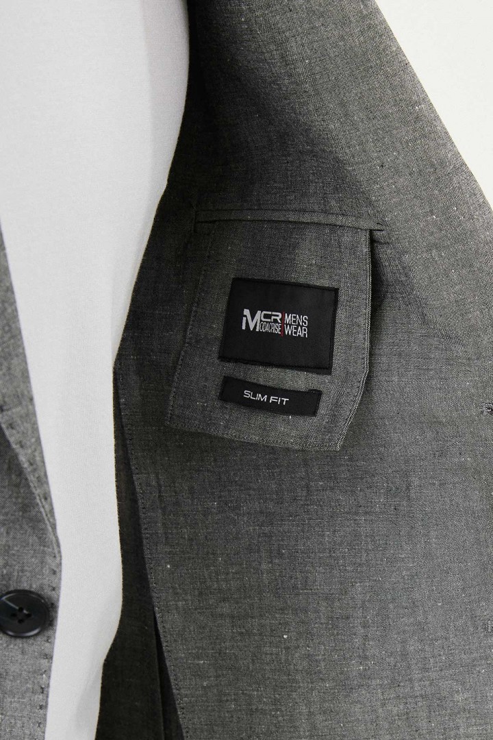 Black Color Casual Linen Men's Blazer