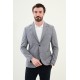 Dark Blue Color Casual Linen Men's Blazer