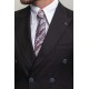 Black Color Double Breasted Design Classic Premium Wool Suit
