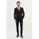 Black Color Classic Wool Suit