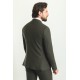 Khaki Color Wool Fabric Double Breasted Design Casual Men's Suit