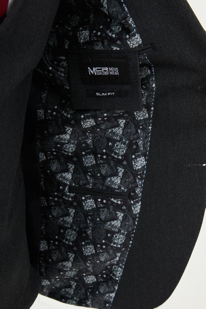 Anthracite Color Classic Wool Men's Suit
