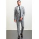 Grey Cotton Fabric Classic Men's Suit