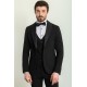 Black Color Shawl Collar Classic Wool Men's Tuxedo