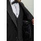 Black Color Shawl Collar Classic Wool Men's Tuxedo