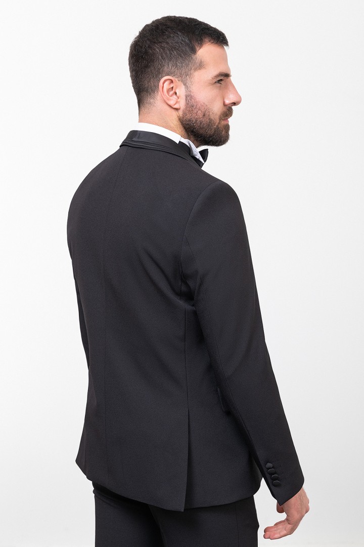 Black Color Classic Men's Tuxedo