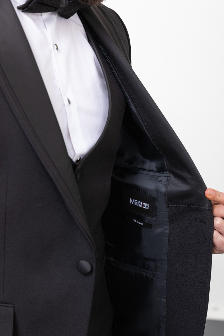 Black Color Classic Men's Tuxedo