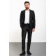 Black Color Corded Pants Design Casual Wool Men's Suit