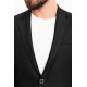 Black Color Corded Pants Design Casual Wool Men's Suit