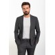 Anthracite Color Corded Pants Design Casual Wool Men's Suit