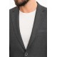 Anthracite Color Corded Pants Design Casual Wool Men's Suit