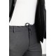 Anthracite Color Corded Pants Design Casual Wool Men's Suit