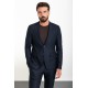 Dark Blue Color Corded Pants Design Casual Wool Men's Suit