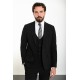 Black Color Classic Wool Men's Suit