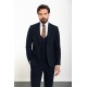 Dark Blue Color Classic Wool Men's Suit