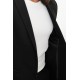 Black Color Zippered Design Casual Men's Suit