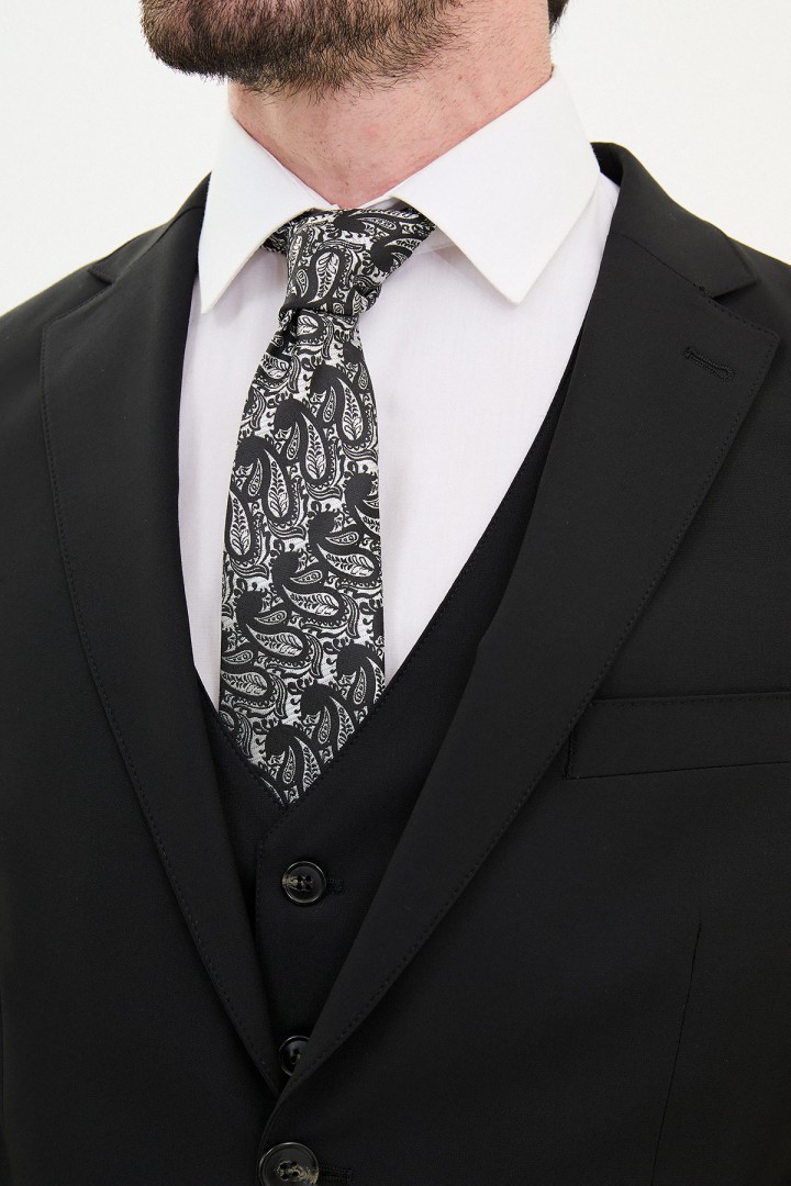 Black Color Classic Men's Suit