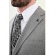 Grey Color Check Pattern Classic Men's Suit